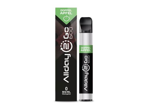 ALLDAY 2 GO 600 - Einweg E-Zigarette Doppelapfel 0 mg/ml