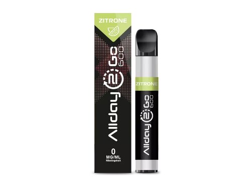 ALLDAY 2 GO 600 - Einweg E-Zigarette Zitrone 0 mg/ml