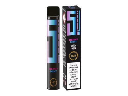 5EL - Einweg E-Zigarette 0 mg/ml Berry Mint