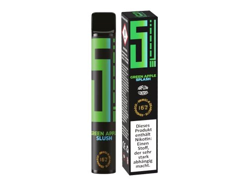 5EL - Einweg E-Zigarette 0 mg/ml Green Apple Splash