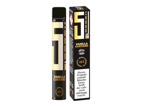 5EL - Einweg E-Zigarette 0 mg/ml Vanilla Custard