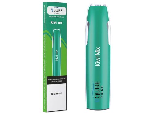 VQUBE PLUS600 - Einweg E-Zigarette - einzeln 16 mg/ml Kiwi Mix