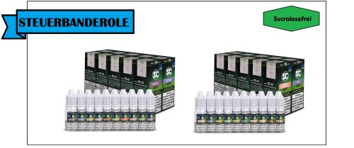 SC Liquid/Frucht 10 x 10ml verschiedene...