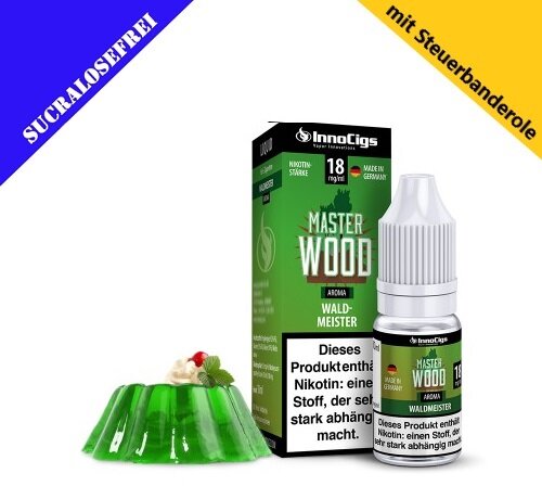 InnoCigs Liquid Premium E-Liquid Master Wood Waldmeister-3mg