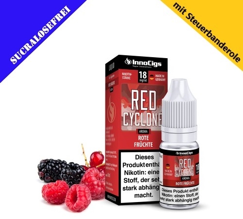 InnoCigs Liquid Premium E-Liquid Red Cyclone Rote...