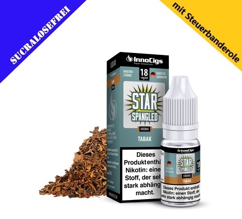 InnoCigs Liquid Premium E-Liquid Star Spangled Tabak-6mg