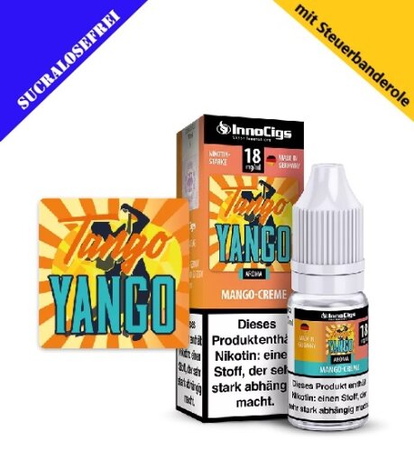 InnoCigs Liquid Premium E-Liquid Tango Yango Mango-Sahne-0mg