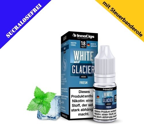 InnoCigs Liquid Premium E-Liquid White Glacier Fresh-0mg