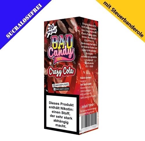 Bad Candy Liquids - Crazy Cola - Nikotinsalz Liquid 20mg/ml