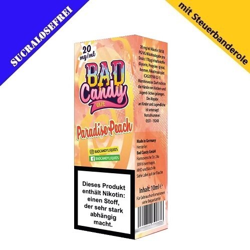 Bad Candy Liquids - Paradise Peach - Nikotinsalz Liquid 20mg/ml