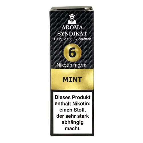 Aroma Syndikat Mint E-Zigaretten Liquid 1er Packung-6mg/ml