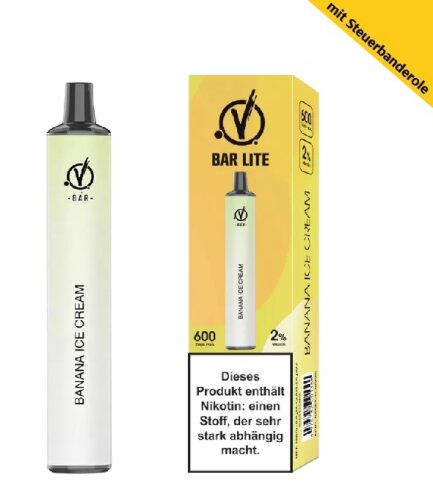 Linvo Bar Lite Einweg E-Zigarette - Banana Ice Cream 20 mg/ml 10er Packung