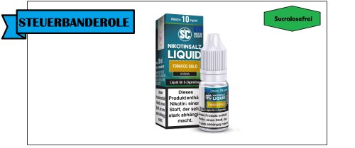 SC - Tobacco Gold - Nikotinsalz Liquid 10 mg/ml