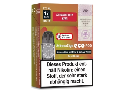INNOCIGS - Eco POD (2 St&uuml;ck pro Packung) Strawberry...