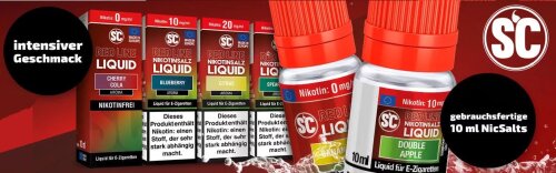 SC-Red Line-Nikotinsalz-10ml-verschiedene Geschmacksrichtungen
