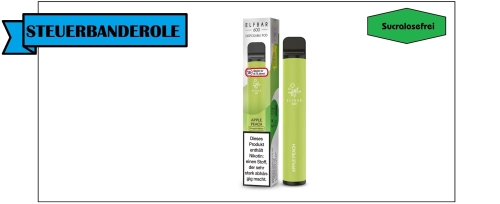 ELF BAR - 600 - Einweg E-Zigarette einzeln Apple Peach