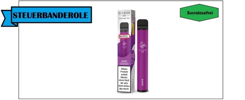 ELF BAR - 600 - Einweg E-Zigarette einzeln Grape
