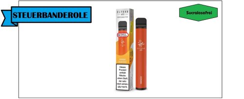 ELF BAR - 600 - Einweg E-Zigarette einzeln Mango