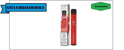 ELF BAR - 600 - Einweg E-Zigarette einzeln Strawberry Ice