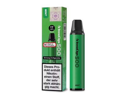 INNOCIGS 500 - Einweg E-Zigarette einzeln Mint