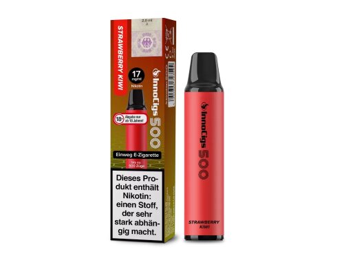 INNOCIGS 500 - Einweg E-Zigarette 10er Pack Strawberry Kiwi