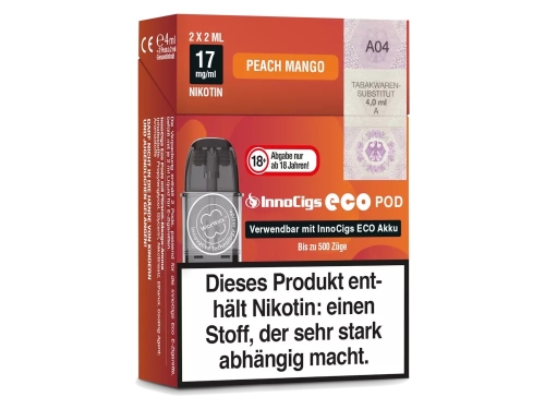 INNOCIGS ECO POD (2 St&uuml;ck pro Packung) einzeln-Peach...