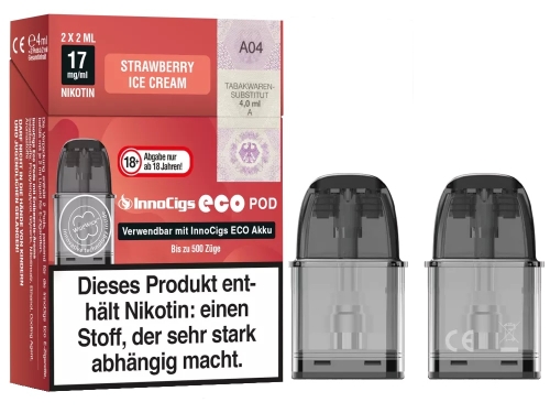 InnoCigs Eco Pods 8er Pack-Strawberry Ice Cream