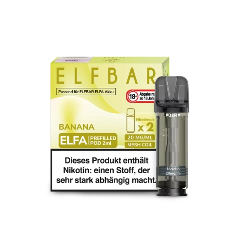 ELF BAR ELFA POD (2 St&uuml;ck pro Packung) einzeln-Banane
