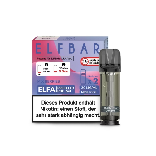ELF BAR ELFA POD (2 St&uuml;ck pro Packung) einzeln-Mixed...