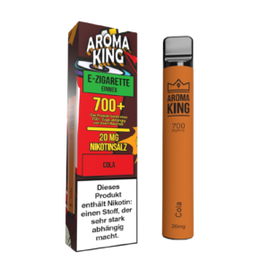 AROMA KING - Einweg E-Zigarette verschiedene Geschmacksrichtungen Cola