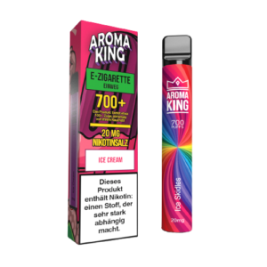 AROMA KING - Einweg E-Zigarette verschiedene Geschmacksrichtungen Ice Cream