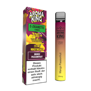AROMA KING - Einweg E-Zigarette verschiedene Geschmacksrichtungen Mango Passion Fruit