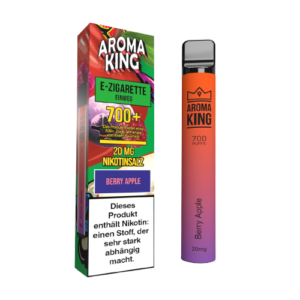 AROMA KING - Einweg E-Zigarette verschiedene Geschmacksrichtungen Berry Apple