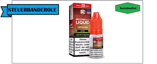 SC-Red Line-Nikotinsalz-10ml-verschiedene Geschmacksrichtungen Cappuccino-20 mg/ml