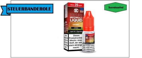 SC-Red Line-Nikotinsalz-10ml-verschiedene Geschmacksrichtungen Caramel-0 mg/ml