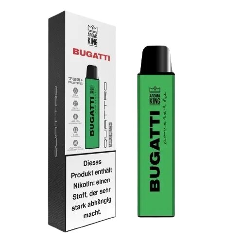 AROMA KING Bugatti Quattro - Einweg E-Zigarette - Apple...