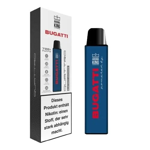 AROMA KING Bugatti Quattro - Einweg E-Zigarette - Blue Razz