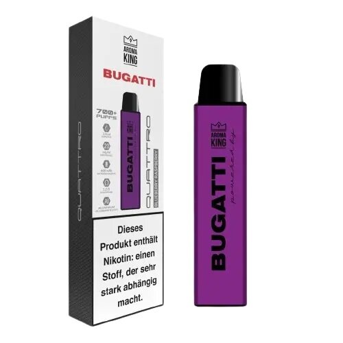 AROMA KING Bugatti Quattro - Einweg E-Zigarette - Blueberry Raspberry