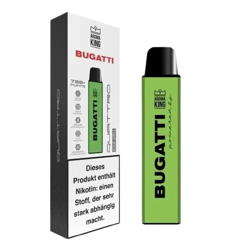 AROMA KING Bugatti Quattro - Einweg E-Zigarette - Sour Apple