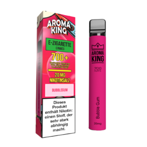 AROMA KING - Einweg E-Zigarette SONDERPREIS kurzer MHD Bubble Gum