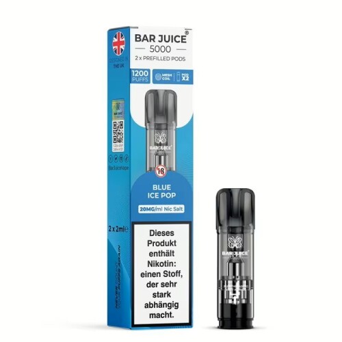 Bar Juice 5000 Pods (2 St&uuml;ck pro Packung) Blue Ice Pop