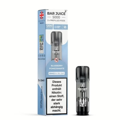 Bar Juice 5000 Pods (2 St&uuml;ck pro Packung) Blueberry Pommegranate