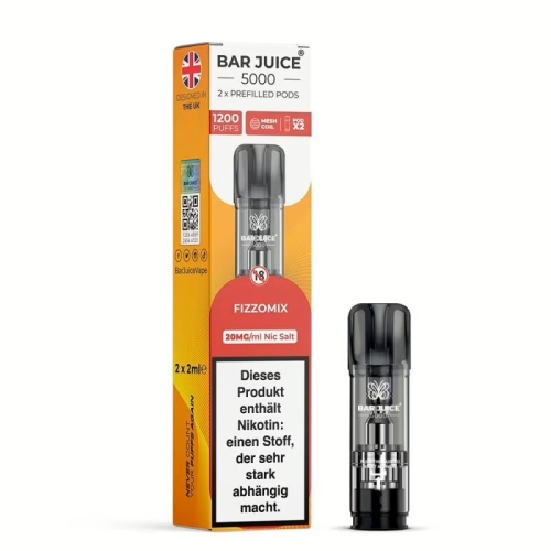 Bar Juice 5000 Pods (2 St&uuml;ck pro Packung) Fizzo Mix