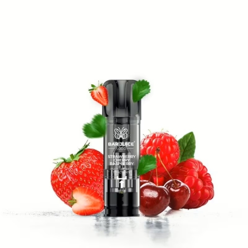 Bar Juice 5000 Pods (2 St&uuml;ck pro Packung) Strawberry Cherry Raspberry