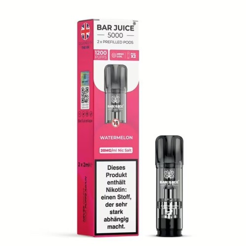 Bar Juice 5000 Pods (2 St&uuml;ck pro Packung) Watermelon