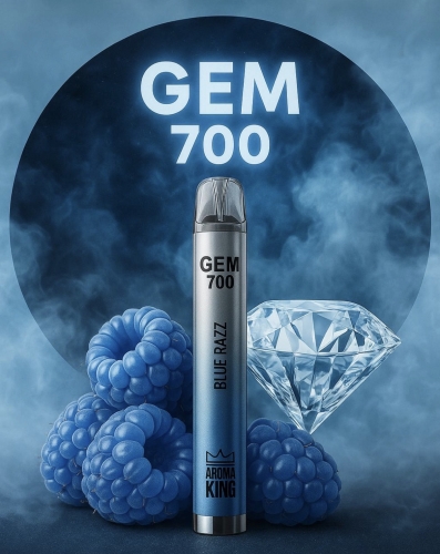 GEM 700 Vapes Powerd by Aroma King E-Shisha - Blueberry Ice