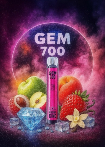GEM 700 Vapes Powerd by Aroma King E-Shisha - Pink Lady
