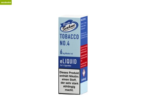 Erste Sahne Tobacco No. 4 - E-Zigaretten Liquid 0 mg/ml