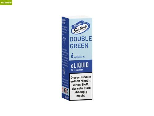 Erste Sahne Double Green - E-Zigaretten Liquid 0 mg/ml