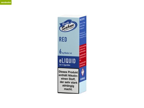 Erste Sahne - Red - E-Zigaretten Liquid 0 mg/ml